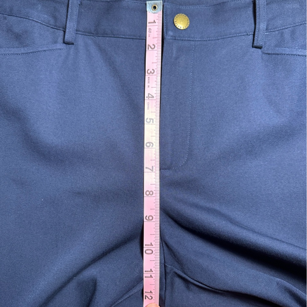 Lauren Ralph Lauren Women’s Stretch Cotton Spandex Navy Blue Straight leg pant 8 - Picture 8 of 13